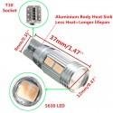 T10 LED Error Free Canbus 5630SMD Lens Xenon White W5W Side Light Bulb