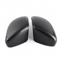 Carbon Fiber Left/Right Side Wing Door Rearview Mirror Cover Cap For VW Touran Golf MK6