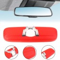 Carbon Fiber Look Interior Rearview Mirror Cover Red For HONDA CIVIC CRV