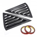 2Pcs Car Carbon Fiber Style Window Louvers Sunshade For Nissan Sentra Sedan 2013-2019