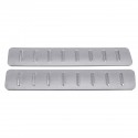 2Pcs Car Stainless Steel Rear Tailgate Boot inserts Cargo Trunk Scuff Plates For Range Rover Evoque 11 -18