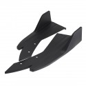 2Pcs Universal Anti-Scratch Car Rear Bumper Lip Wrap Angle Splitters Primer Black