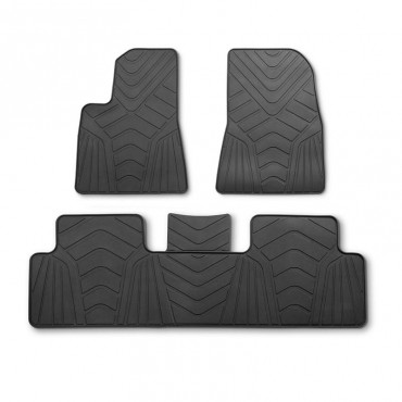 3pcs Car Floor Rubber Tailored Car Mat Anti-Slip For Tesla Model 3 2017 - 2019