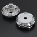 4PC 64mm ABS Silver Wheel Center Hub Caps Wheel Center Emblem