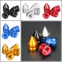 4PCS Aluminum Tire Rim Wheel Valve Cap Airtight Dust Cover Universal For Car Van Bike Motor Bike