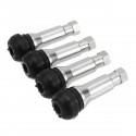 4pcs TR414 Aluminium Tubeless Snap In Wheel Tyre Tire Valve Stem Rubber Dust Caps