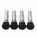 4pcs TR414 Aluminium Tubeless Snap In Wheel Tyre Tire Valve Stem Rubber Dust Caps