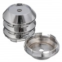 4pcs Universal 68mm ABS Chrome Car Wheel Center Plain Hub Caps Covers Holder