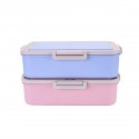 5 Grids Microwave Heating Lunch Box Bento Box Food Fruit Storage Container Refrigerator Fresh Box Pink/Blue