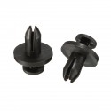 50Pcs Car Bumper Fender 6mm Hole Black Plastic Rivets Car Fastener Clip For Toyota