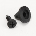 50Pcs Car Bumper Fender 6mm Hole Black Plastic Rivets Car Fastener Clip For Toyota