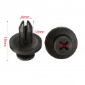 50Pcs Car Bumper Fender 6mm Hole Black Plastic Rivets Car Fastener Clip For Toyota