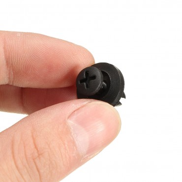 50Pcs Car Bumper Fender 6mm Hole Black Plastic Rivets Car Fastener Clip For Toyota