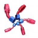 AN4/6/8/10/12 45 Degree Car Swivel Hose End For Braided Nylon Aluminum