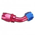 AN4/6/8/10/12 45 Degree Car Swivel Hose End For Braided Nylon Aluminum