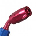 AN4/6/8/10/12 45 Degree Car Swivel Hose End For Braided Nylon Aluminum