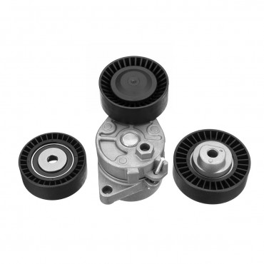 Belt Tensioner + Idler Pulley Kit Replacement for BMW E36 E39 E46 E53