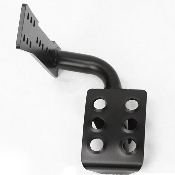 Black Metal Left Side Footrest Pedal for Jeep Wrangler JK & Unlimited 07-16