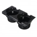 Car Front Center Dual Drink Car Cup Holder Black 51168217953 For BMW E46 3 Series 98-06