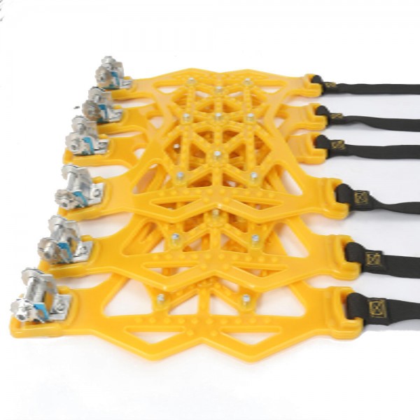 Car Tendon Snow Tire Chain Universal For Tire 165-275mm 6 Pieces + Gloves + Snow Shovel + Wrench