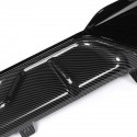 Carbon Black Rear Bumper Diffuser Spoiler Lip Protector For BMW G20 3 Series M-Sport 19-20