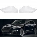 For BMW X5 E70 07-12 Set Headlight Headlamp Lamp Lens Cover Pair Left Right