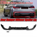 Glossy Black Rear Bumper Diffuser Spoiler Lip Protector For BMW G20 3 Series M-Sport 2019-2020