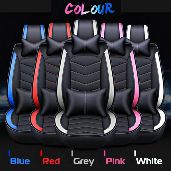 PU Leather Car Seat Cover for 5 Seats Universal Wear-Resistant