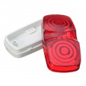 Trailer Truck Side Marker Clearance Light Double Bullseye Red Lens 10 Diode