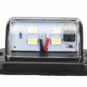 12/24V 4LED Car License Number Plate Lights Lamps Universal For Truck Trailer Lorry