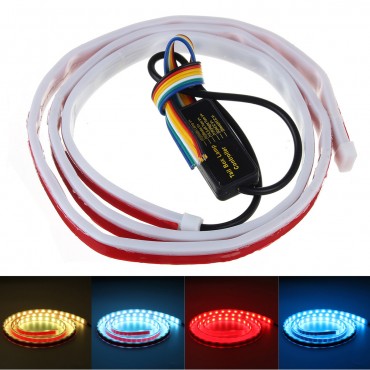 1.2M 1.5M 10W Car Tail Box Fluid LED Light Strip Brake Running Turn Signal Reversing Lamp Rear Trunk Area Illumination