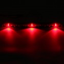 15Inch DC12V Red 4 Wires 11 LED Light Bar Stop Turn Tail 3rd Brake Lights for Truck Trailer