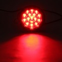 24V 16LEDs Car Turn Signal Light Brake Stop Tail Lamp Waterproof Round For Truck Trailer Lorry