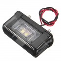 24V 4 SMD Black Car Rear Number License Plate Lights Lamp for Truck Trailer Lorry