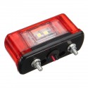 24V 4 SMD Red Car Rear Number License Plate Lights Lamp for Truck Trailer Lorry