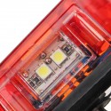 24V 4 SMD Red Car Rear Number License Plate Lights Lamp for Truck Trailer Lorry