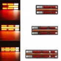 2PCS 24V LED Tail Light Turn Signal Running Brake Steering Lamp Waterproof Shockproof Dustproof For Trailer Truck Lorry