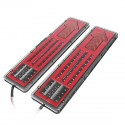 2Pcs 24V LED Tail Lights Brake Turn Indicator Lamps For Car Truck Caravan Trailer