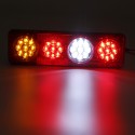 2Pcs 36LED Car Rear Stop Indicator Lamps Tail Light For Trailer Truck Lorry Caravan Van 12V