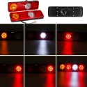 2Pcs 36LED Car Rear Stop Indicator Lamps Tail Light For Trailer Truck Lorry Caravan Van 12V