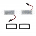 2Pcs 3W 18-SMD LED License Plate Lights Lamp Error Free 6000K White for Mitsubishi Lancer 03-17