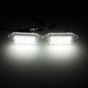 2Pcs 3W 18-SMD LED License Plate Lights Lamp Error Free 6000K White for Mitsubishi Lancer 03-17