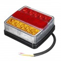 2Pcs Car 16LED Rear Stop Tail Lights Brake Lamps Kit Waterproof For Boat Truck Trailer