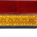 2Pcs Car 16LED Rear Stop Tail Lights Brake Lamps Kit Waterproof For Boat Truck Trailer