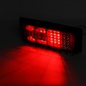 2Pcs Car 43LEDs Rear Stop Tail Lights Brake Lamps Kit Waterproof Universal For Boat Truck Trailer 24V