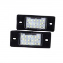 2Pcs Car LED License Number Plate Lights Rear Lamps 12V For Porsche Cayenne VW Touareg