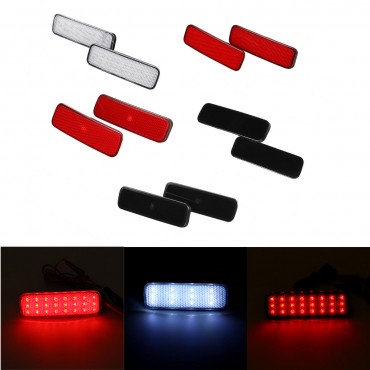 2Pcs Car LED Rear Bumper Reflector Brake Tail Light For Ford Transit Custom Connect Van