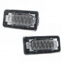 2Pcs Car SMD White LED Lights License Plate Lamps 6000K For Toyota Corolla 2014-2019