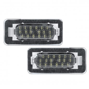 2Pcs Car SMD White LED Lights License Plate Lamps 6000K For Toyota Corolla 2014-2019