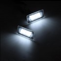 2Pcs Car SMD White LED Lights License Plate Lamps 6000K For Toyota Corolla 2014-2019